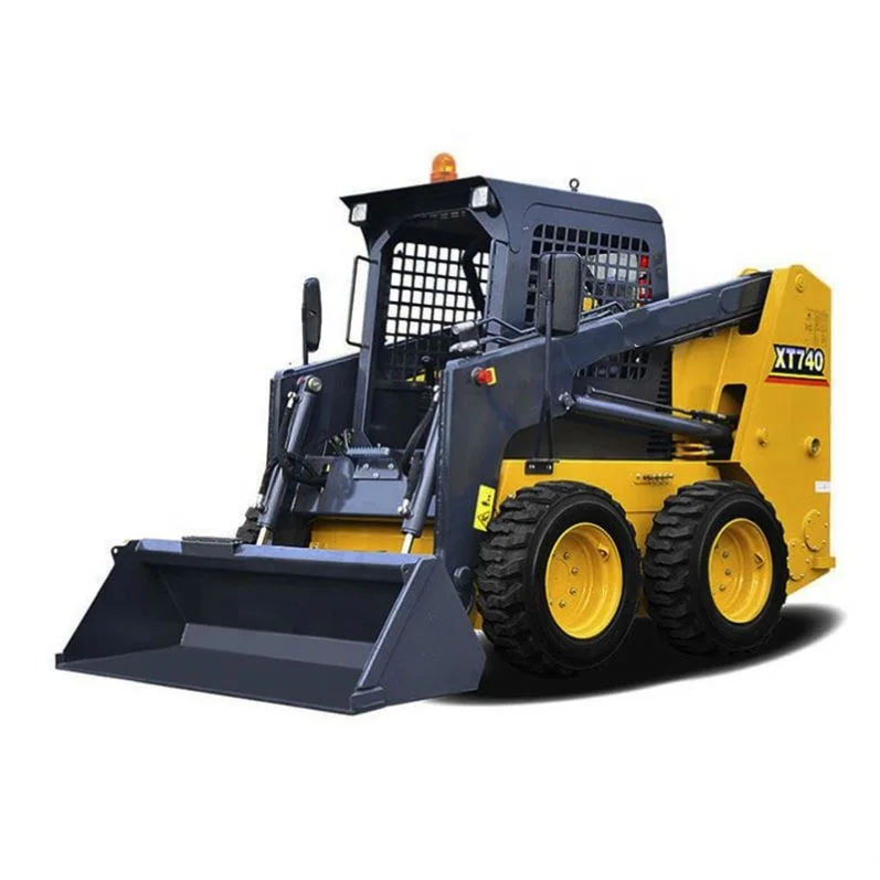 chinese wheel skid steer loader ws75 with trencher xc750k