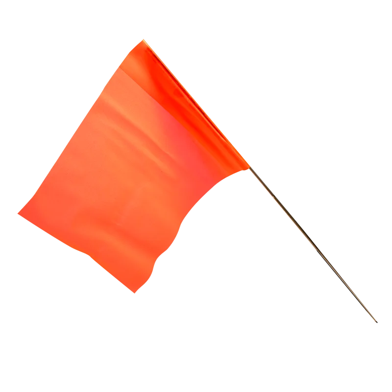 Orange Flag Markers Bundle of 100 Survey Flags 