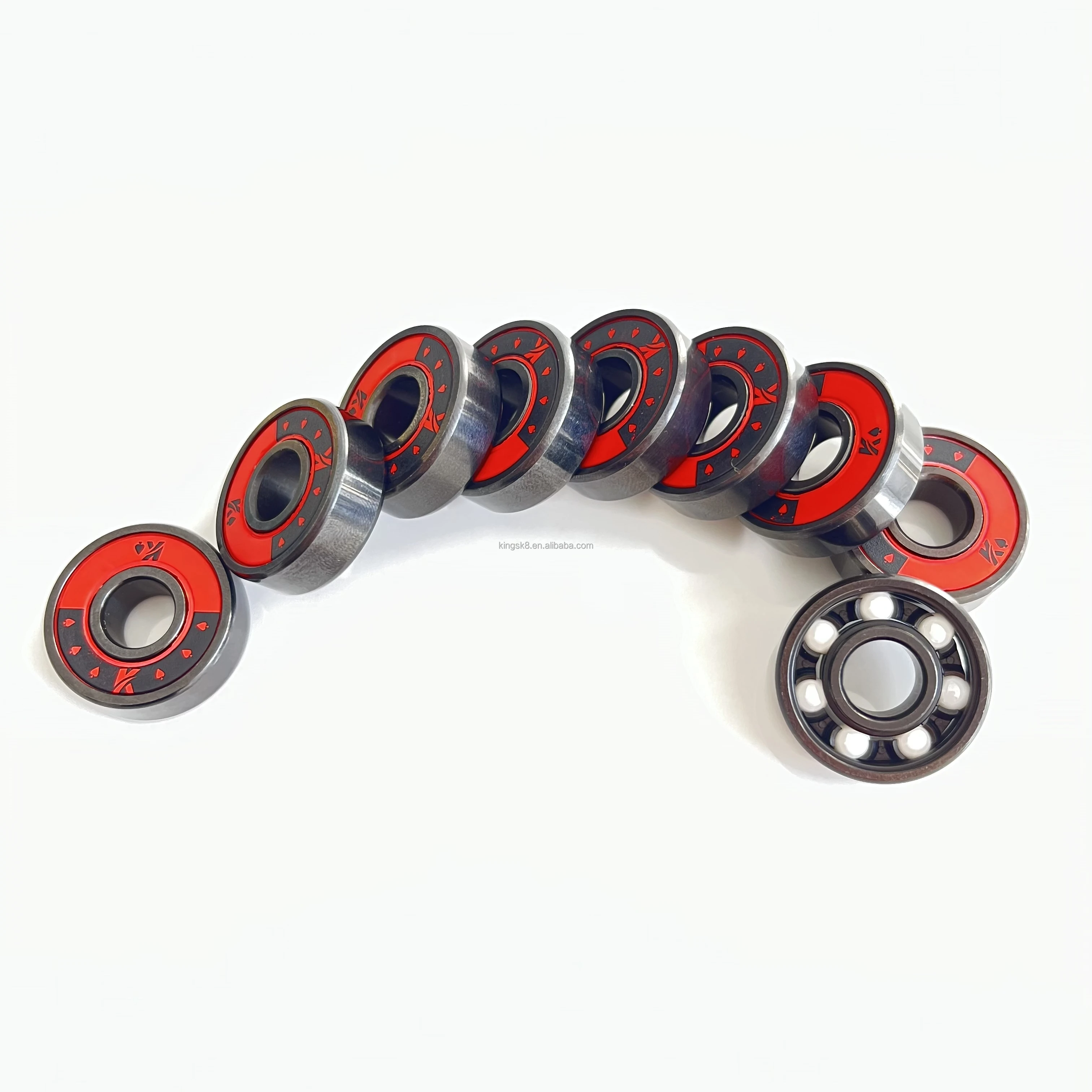 Best Black Titanium Skateboard Bearings Spacers Abec 9 Skateboard Bearings Set Buy Best