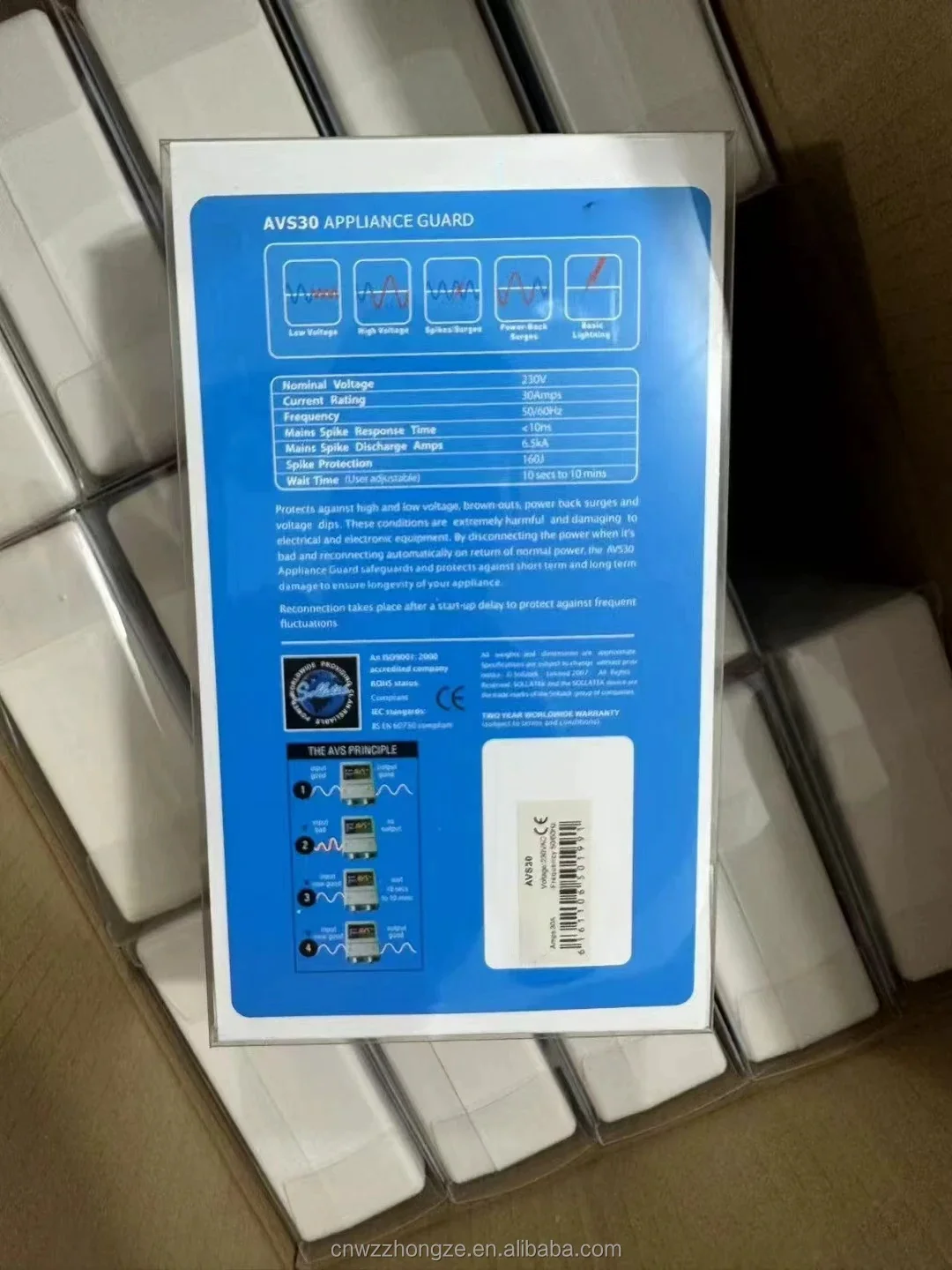 AVS 30A Automatic Voltage Switch Stabilizer Regulator, High Power Air Conditioning Surge Voltage Protector