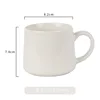 Glossy White Apple Cup