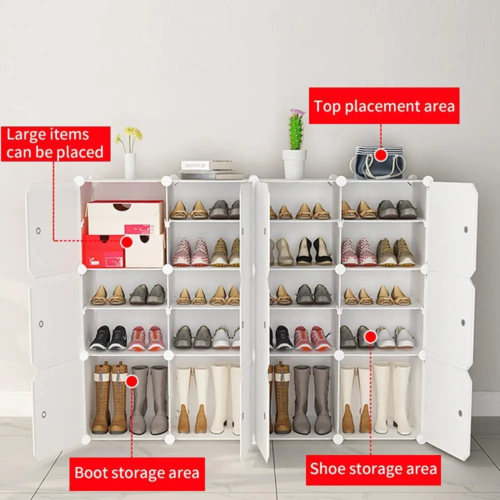 Moveable Shoe Rack Space-saving Portable Shoe Rack - Modern & Modular Design