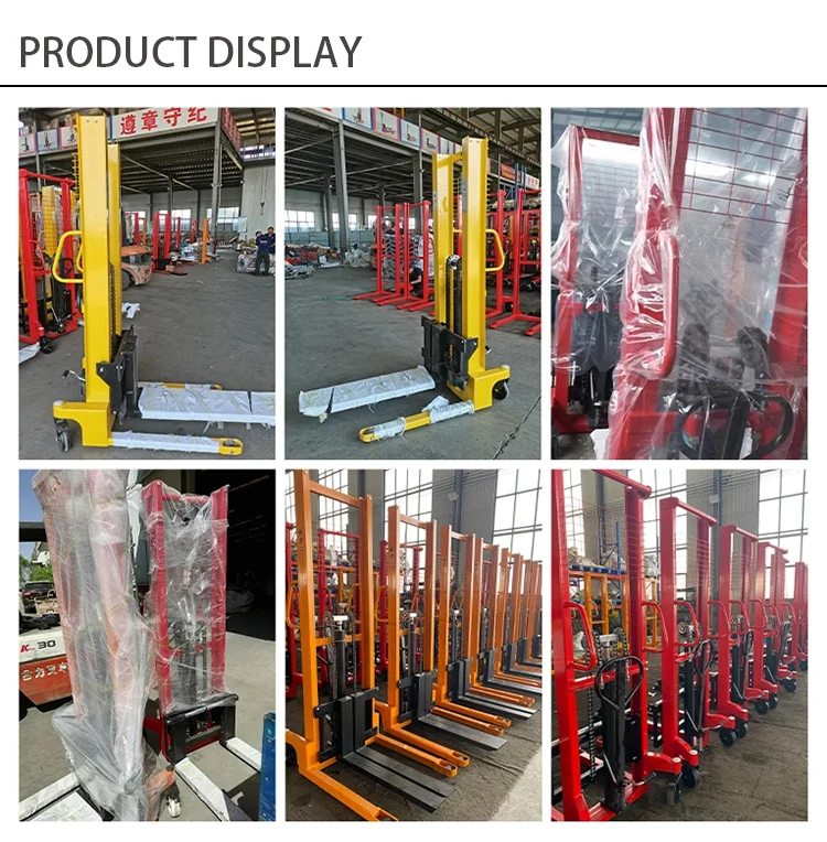Manual Load Stacker Forklift 0.5-1t Pallet Warehouses Stacker Hand