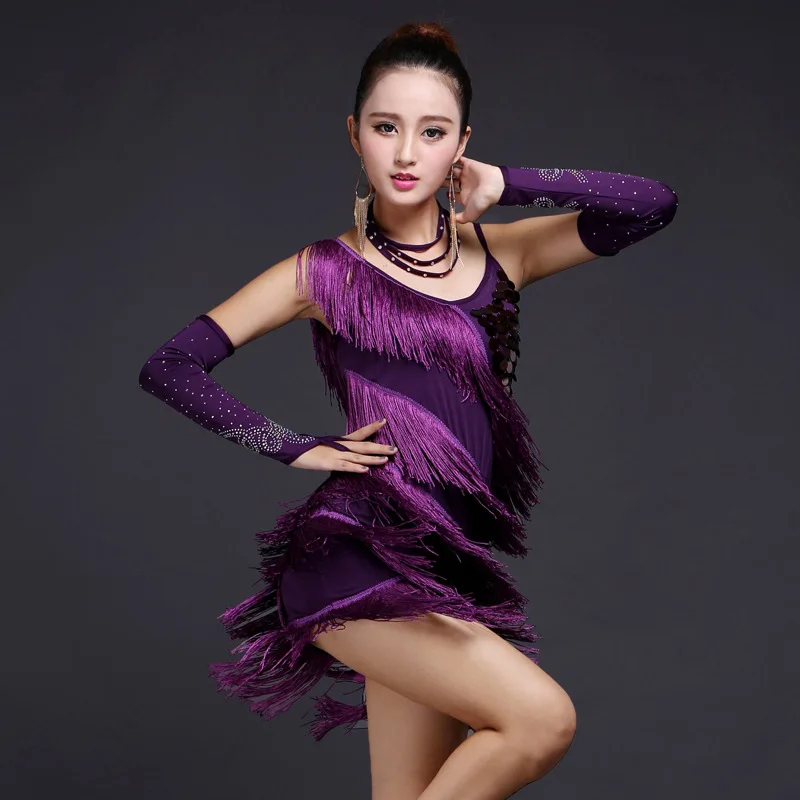 Women's Sequins Tassel Dance Costume - Buy Dance Costume,Women's Dance ...