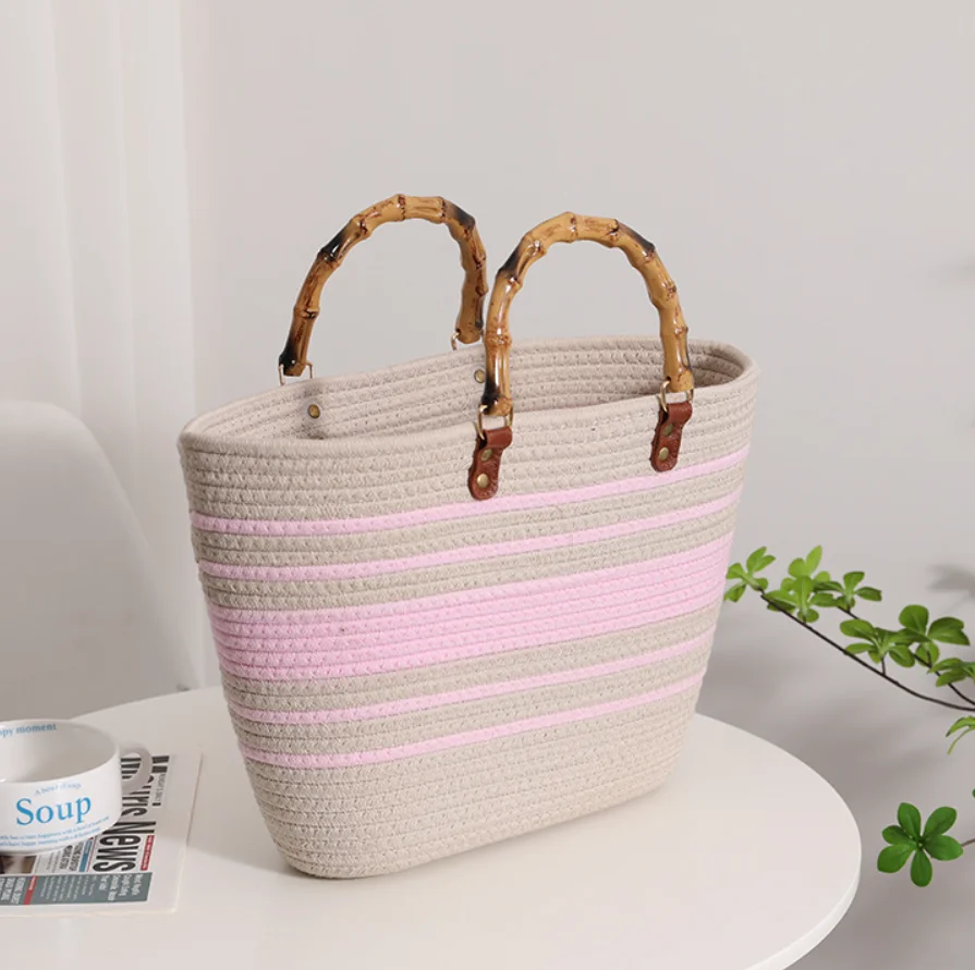 2023 Wholesale New Shoulder Bags Tote Bag Mexico French Basket Straw ...