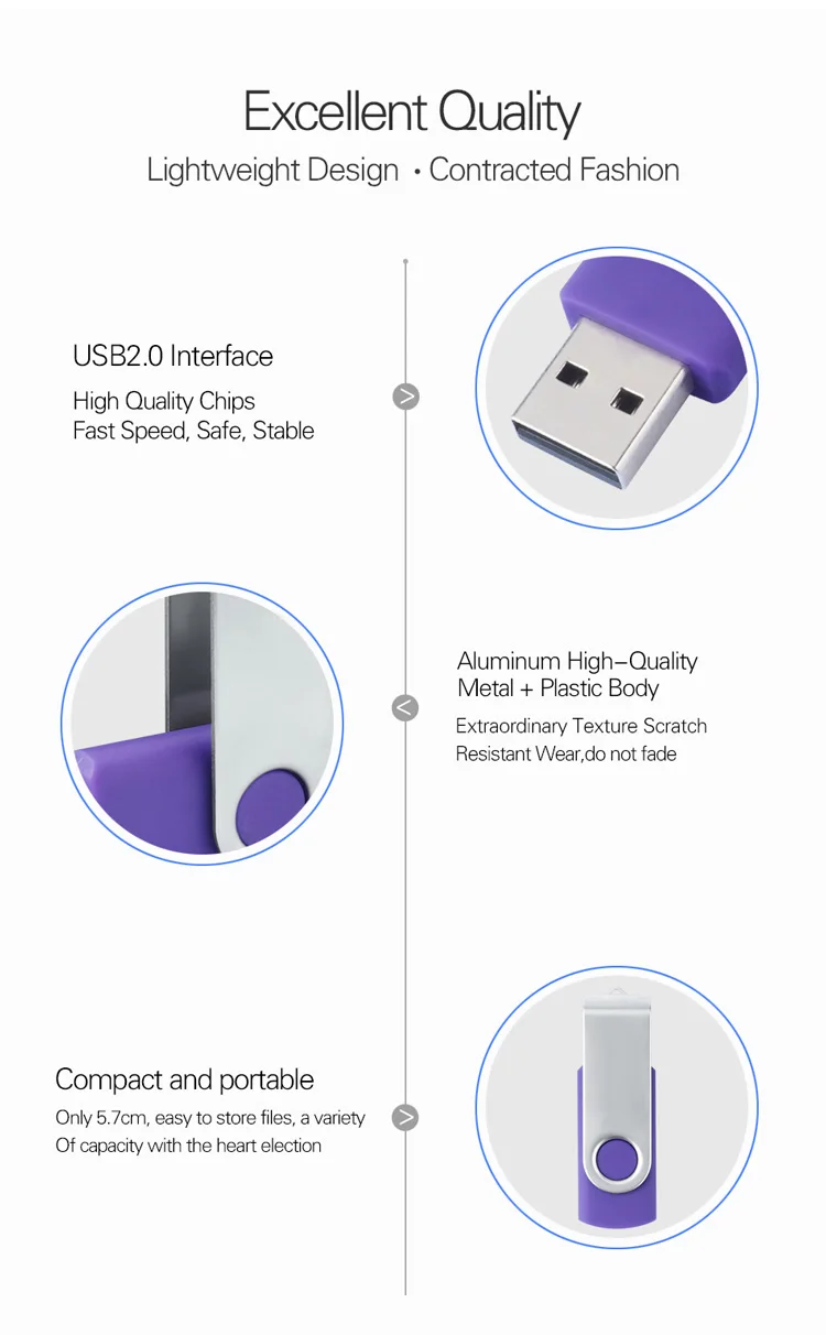 OTG Type C Usb Flash Drive 16GB Metal Usb Stick 32GB 64GB 128GB Pendrive Usb 2.0 Pen Drive U Disk - ANKUX.COM