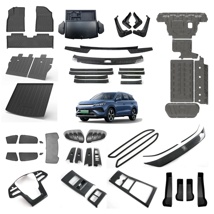 BYD Song Pro 2025 -ulkopuoli-, sisustustarvikkeet, EV-auton tarvikkeet, autonmattit, mutasuoja, ikkunan suojaimet, kantoluukun peite, verhot, säilytyslaatikko