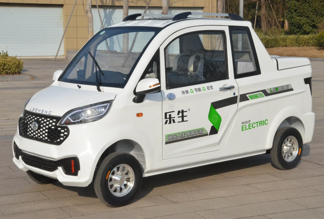 2022 LESENG RHD Right Side Steering Wheel Lesheng Strong Feature Electric Car Pickup P2 With Big Power Electric Car