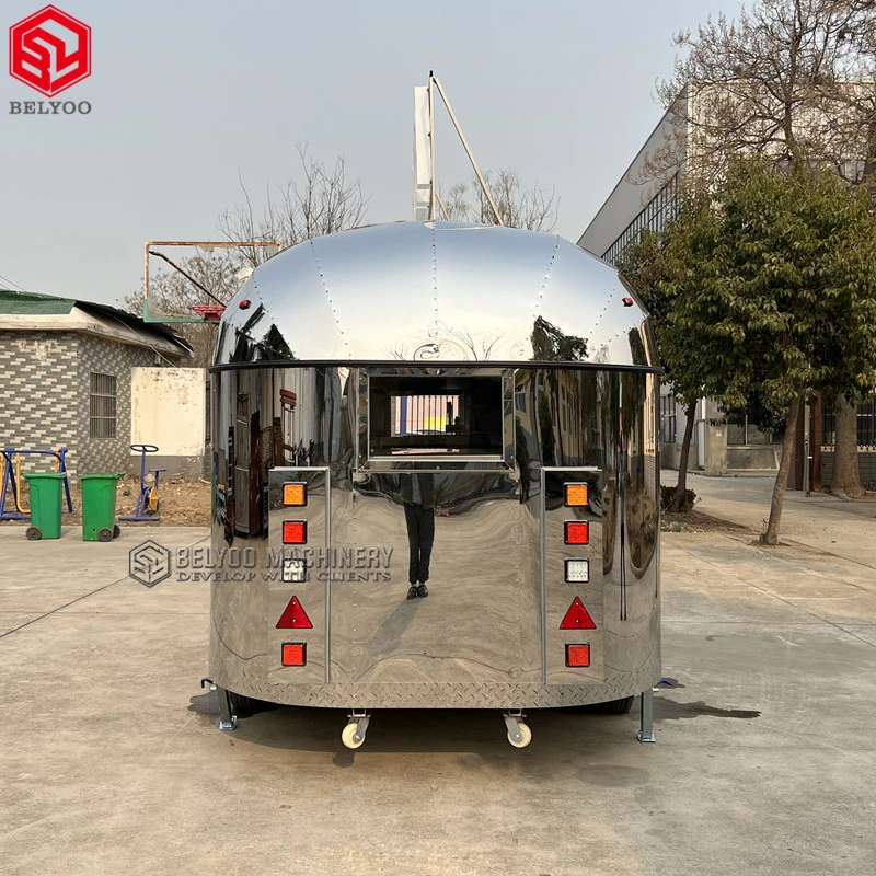 Belyoo Customized Stage Trailer Coffee Carts Mobile Marketing Stage Truck Mobile Bar Trailer Vintage Food Truck