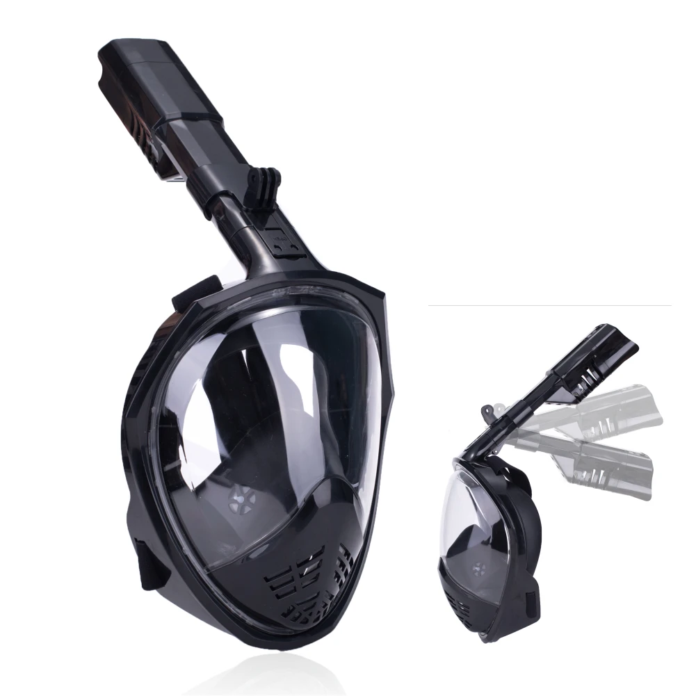 Full Face Snorkel Mask For Kids & Adults – Anti-Fog Scuba Diving Set With GoPro Mount