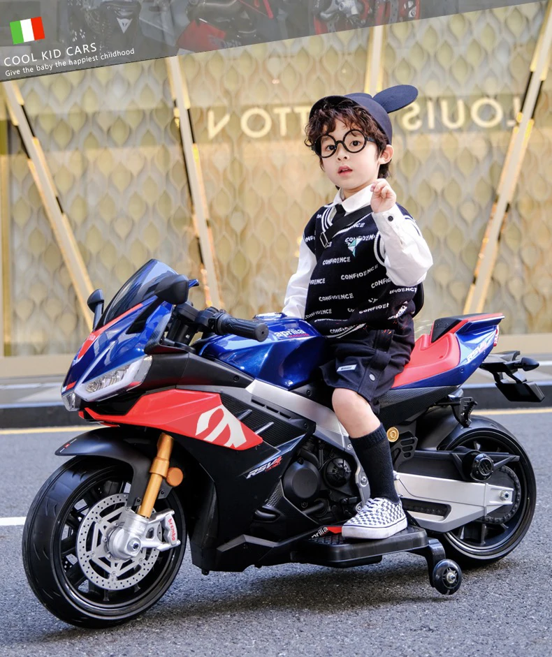 Aprilia Tuono V4 Rouge, moto électrique pour enfant 12 volts