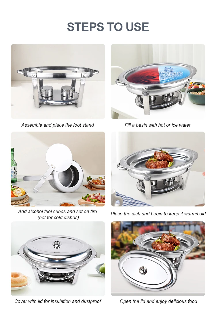 Wholesale Luxury Hot Food Display Warmer Buffet Set Chafing Dishes For Home Buy Wholesale