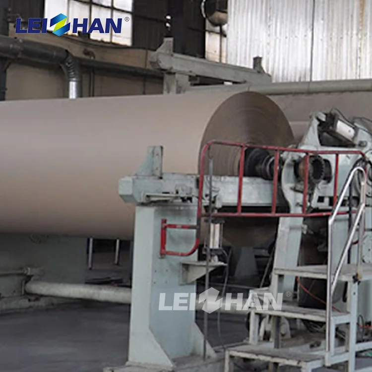 Complete Carton Paper Production Line Cardboard Manufacturing Plant Test Liner Kraft Paper Making Machine