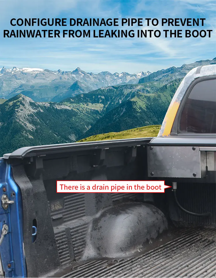 Wholesale Waterproof Power Truck Tonneau Cover Electric Roller Shutter Pickup Bed Cover for Toyota Hilux Revo details