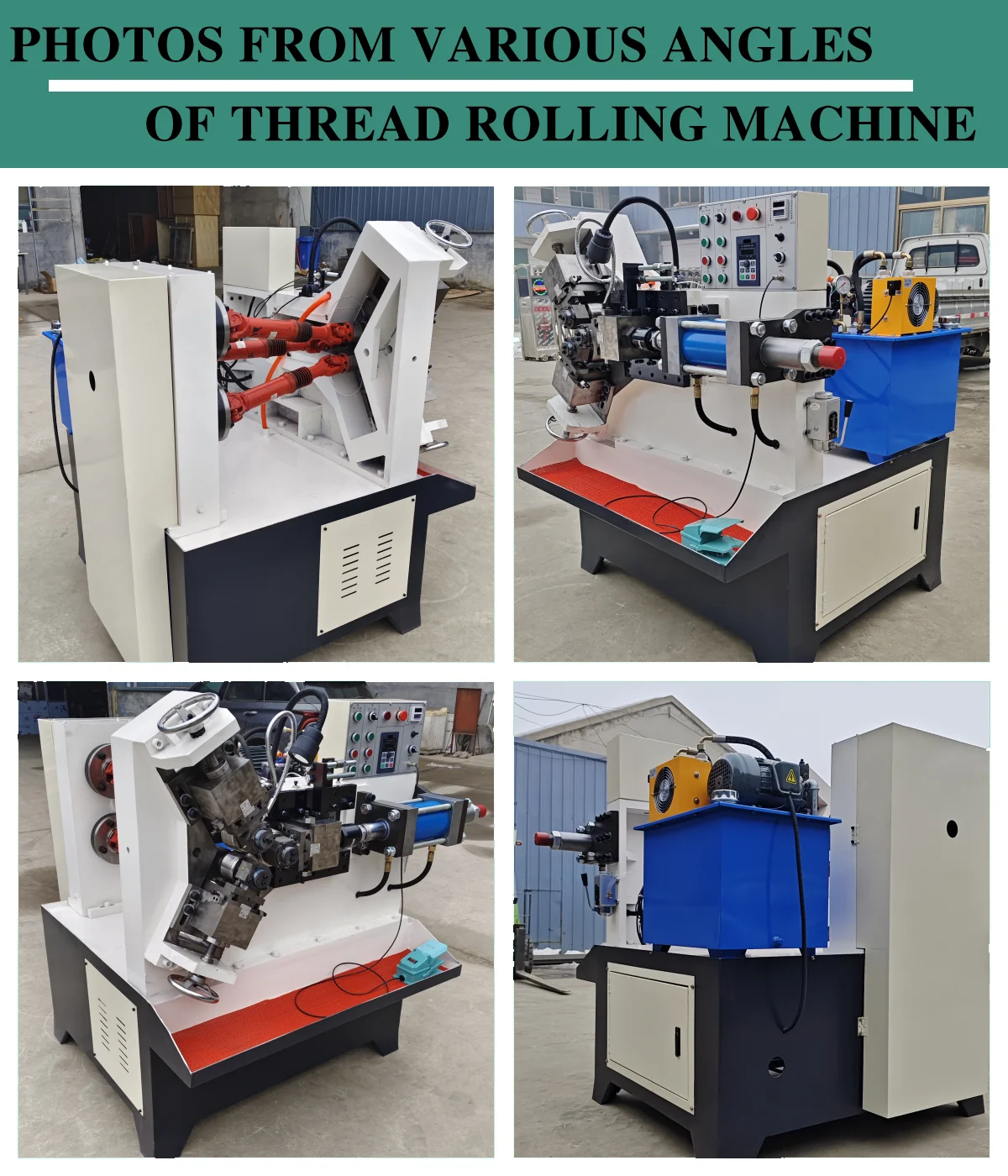 Hydraulic High Speed Spoke Steel Bar Rod Threading Making Machine For