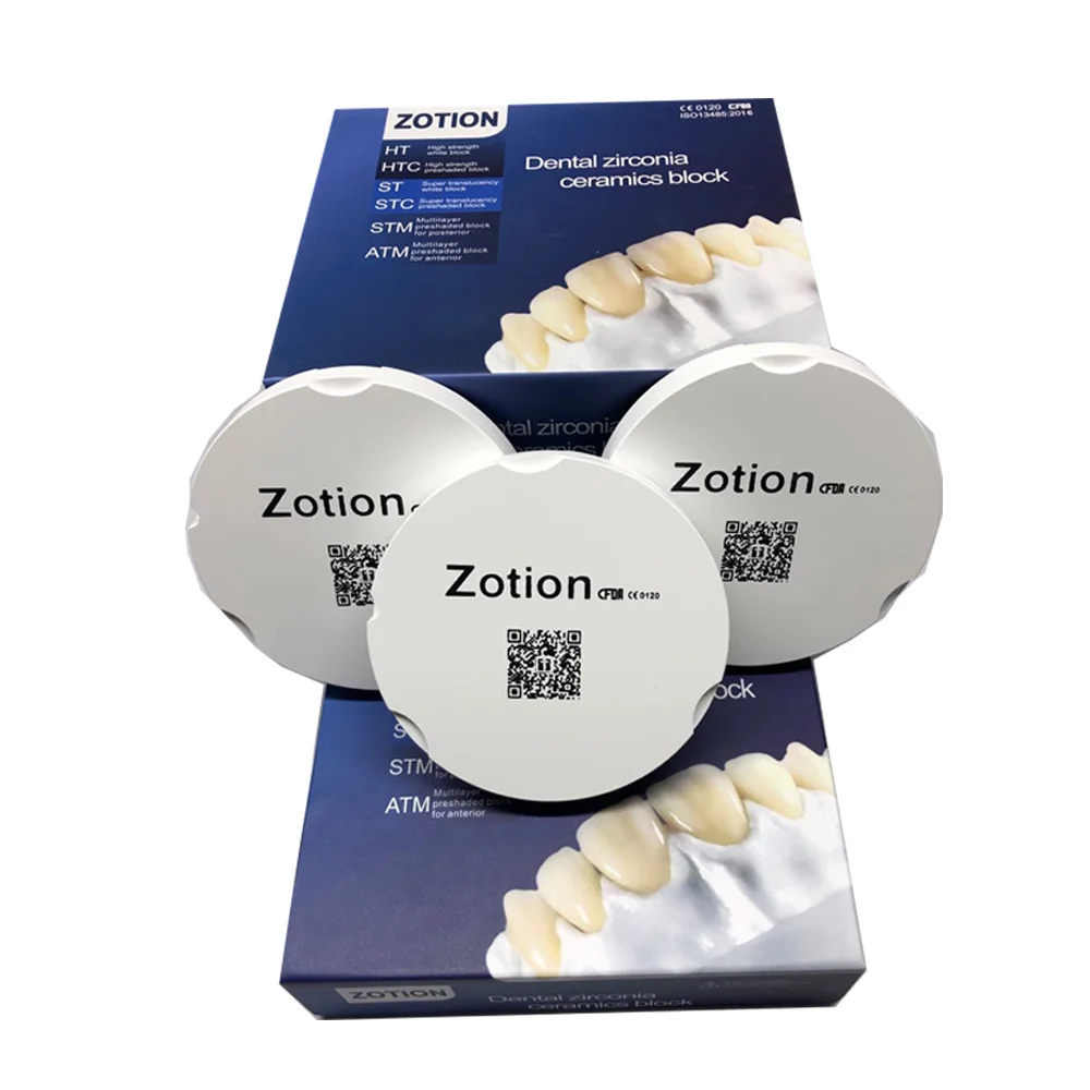 
Китай, CAD CAM 900Mpa A1 A2 B1 цветной STM 4D Многослойный диск для стоматологической лаборатории 