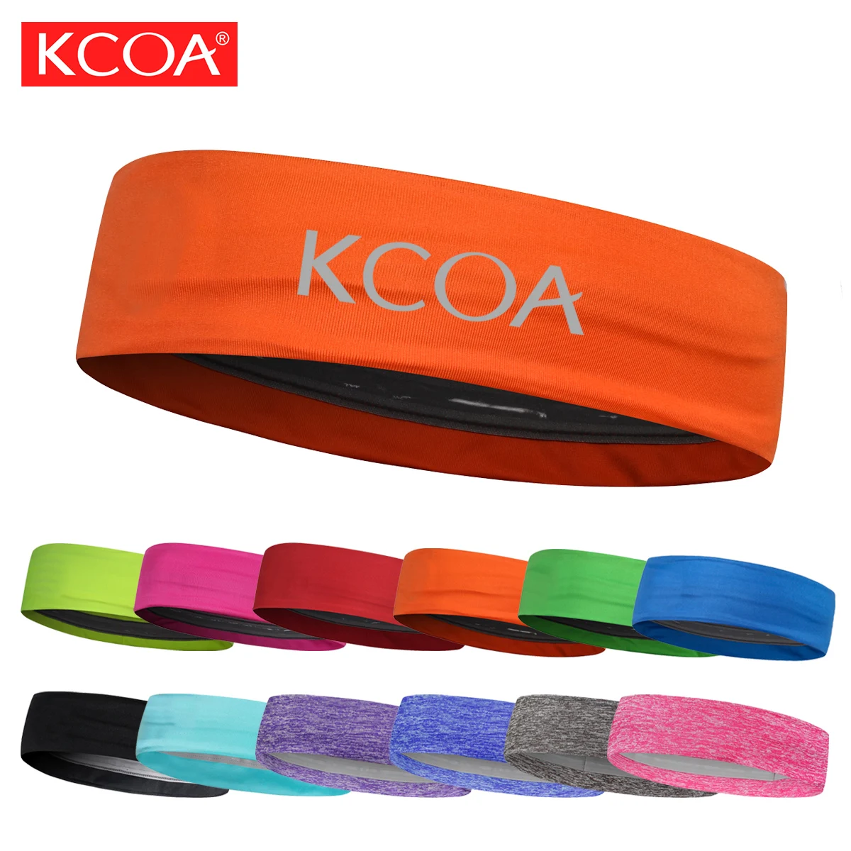 Wholesale Printed Logo Fitness Sports Workout Headband Compression New Design Yoga Athletic Hairband