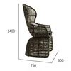 Middle back single chair