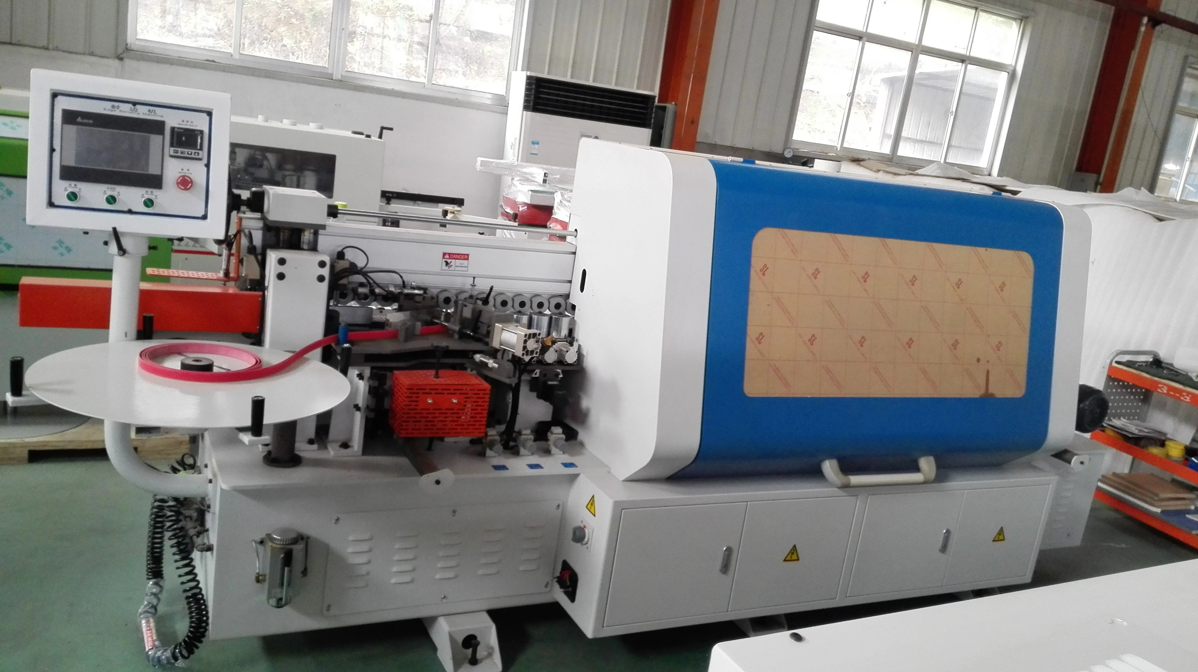 Zicar Wood Board Mdf Melamine Laminate Edge Banding Machine Qingdao Straight Line Automatic Edge