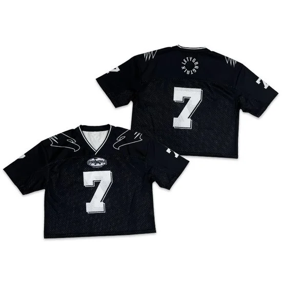 Custom Sublimation Youth Training Classic Retro Sports Football T Shirts V-neck Vintage Football Uniform