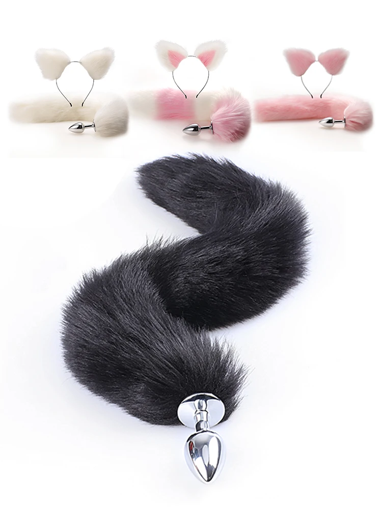 Sex Toys Anal Plug Tail With Juegos Para Adultos Ears Sexy Dress Up Fox