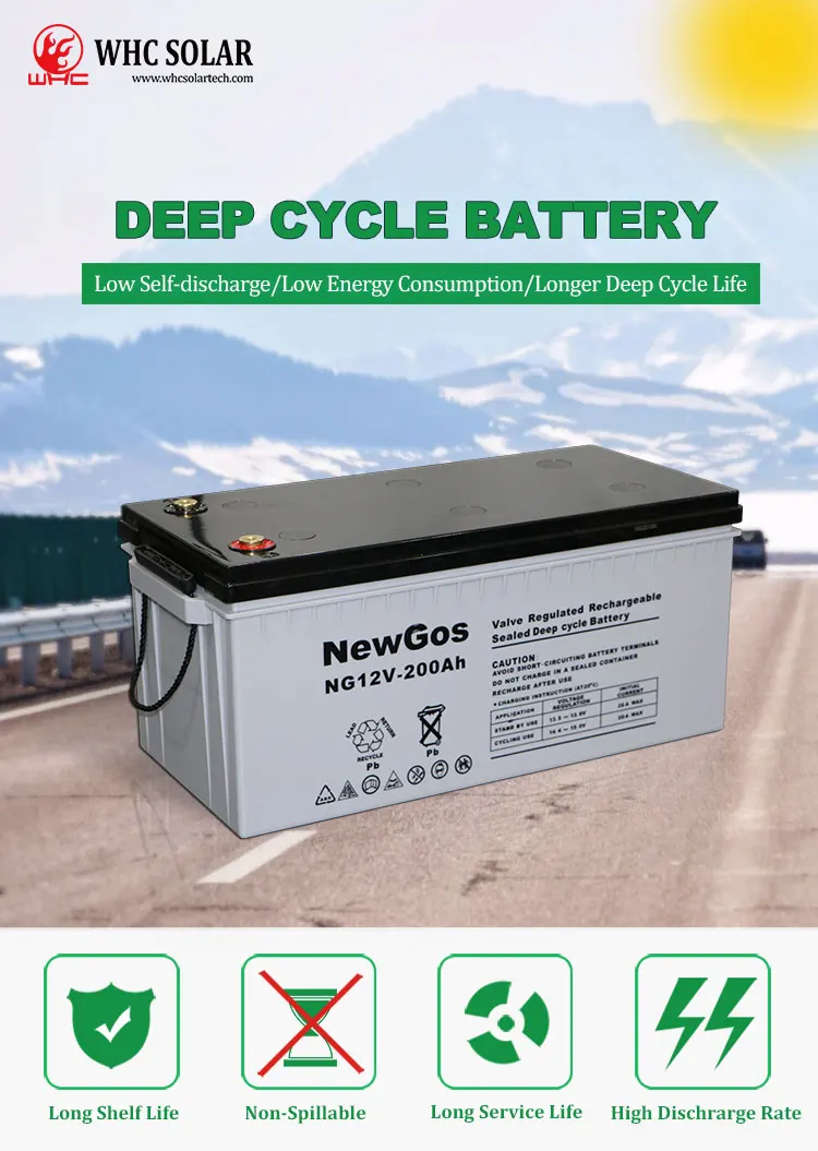 Buy the GSB 200Ah 12V AGM deep cycle battery