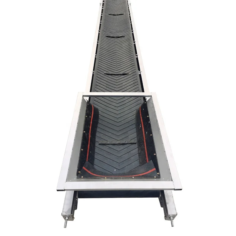 Movable Sand Belt Conveyor System Portable Aggregate Conveyor Soil Powder Belt Conveyor for Truck Loading Unloading