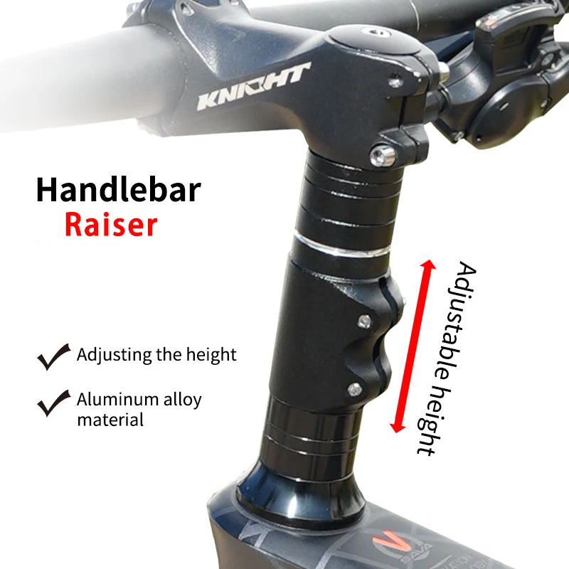 Bike Handlebar Riser Durable Aluminium Alloy Adaptor