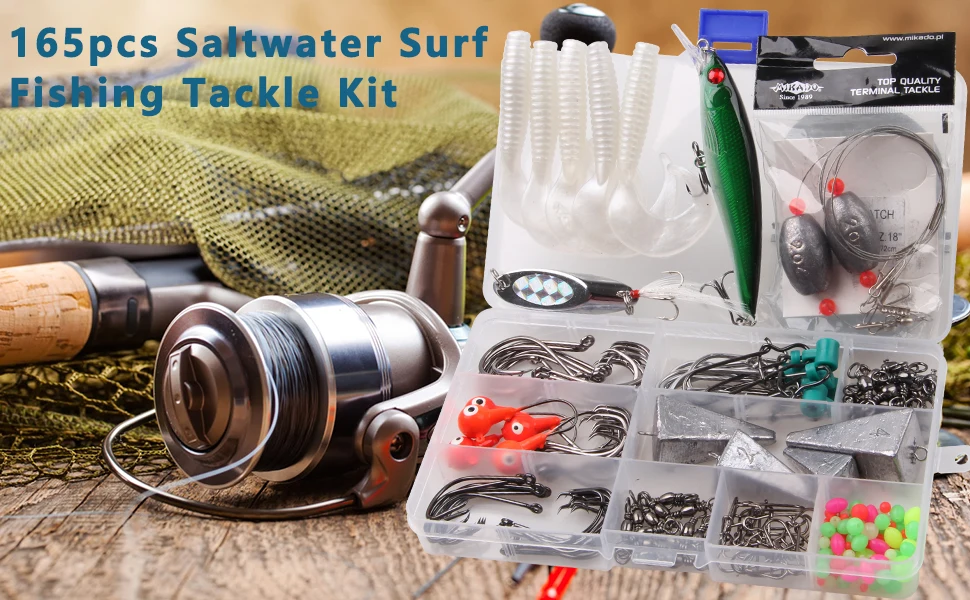 Saltwater Surf Fishing Tackle Kit Leader