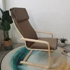 Sedia Pelou in tessuto di canapa con struttura in ferro color caffè