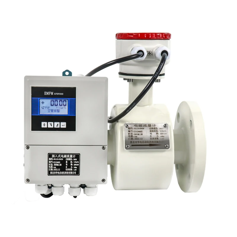 China Dn100 Dn150 Electromagnetic Flowmeter Rs485 Sea Water Digital Sewage Water Magnetic Flow 8621