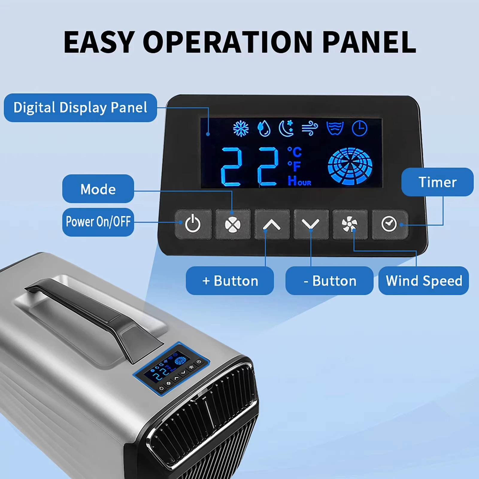 Single Portable Compressor, 5200BTU, Up to 11, Electric - detail 14