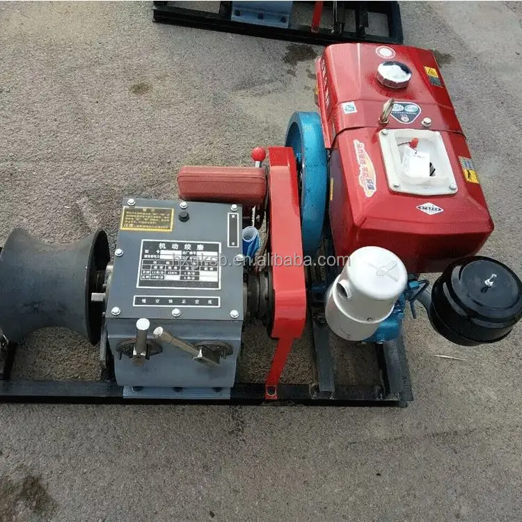 Bull Wheel Machine Dual-bull Wheel Motorized Cable Pulling Winch Cable Laying Equipment ...