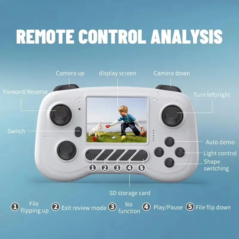 2024 New FPV Real Time Video Conversation 360 Degree Rotation Mini RC  Remote Control Stunt Car With Camera and Monitor