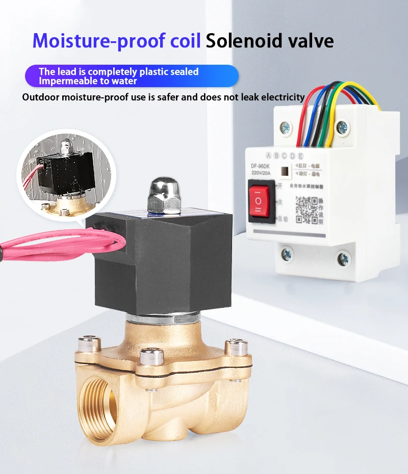 Precision Water Level Control Solenoid Valve Water Full Stop Auto