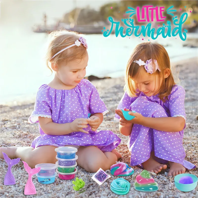 LZY1001  Ice Cream DIY Slime Kit-Educational Fluffy Slime Kit for Kids