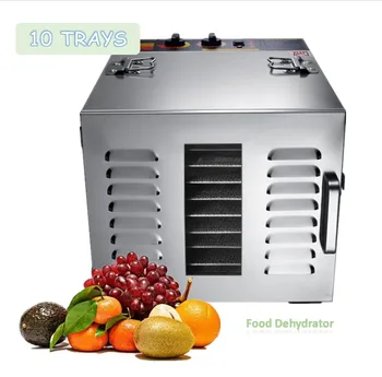 Electric Mechanical Knob Control 10 Layer Tray Fruit Drying Machine Food Dehydrator