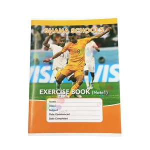 Wholesale A5 Elementary School Supplies Single Line Customized Design Notebooks 80sheets Notebook Bulk Exercise Book for Student