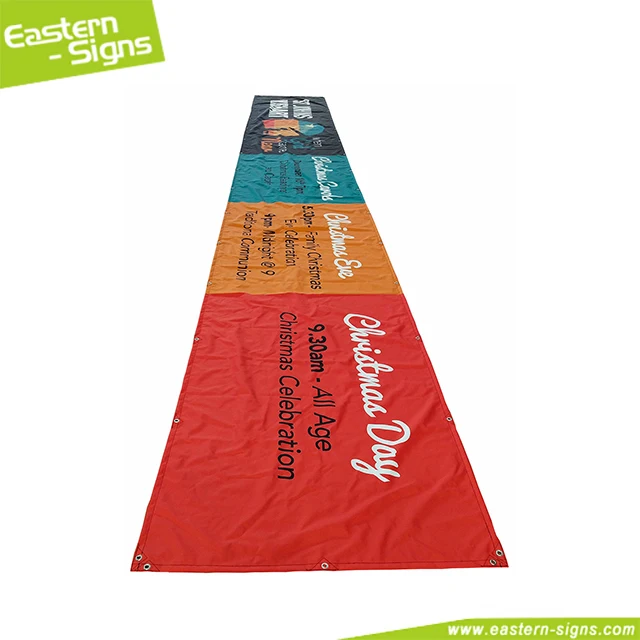 Oxford banner washable wrinkle fire resistant banner hanging polyester banner printing