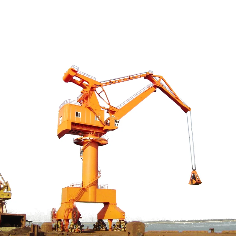 Jetty Bucket Bulk Material Loading and Unloading Portal Jetty Crane