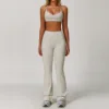 5061 Reggiseno   5061 Pantaloni a Zampa -- Grigio Albicocca