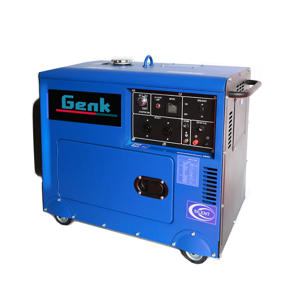 Soundproof 5kw 5kva 380v 3 Phase Power Super Silent Diesel Generators ...