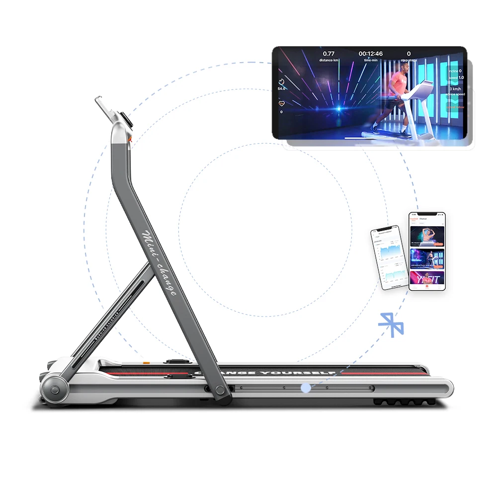 YPOO New for 2025 Running Machine Best  Under Desk Treadmill Home Use Electric Folding Fitness Mini Treadmill with YPOOFIT APP