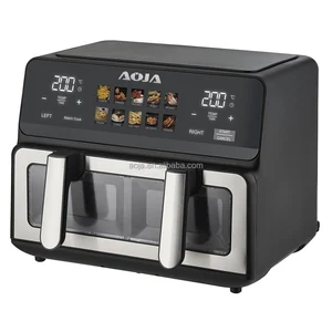 AOJA OEM NEW High Quality Multifunctional Food 10L Oil Free Digital Air Fryer Touch Screen Stainless Steel Smart Air Fryer Oven