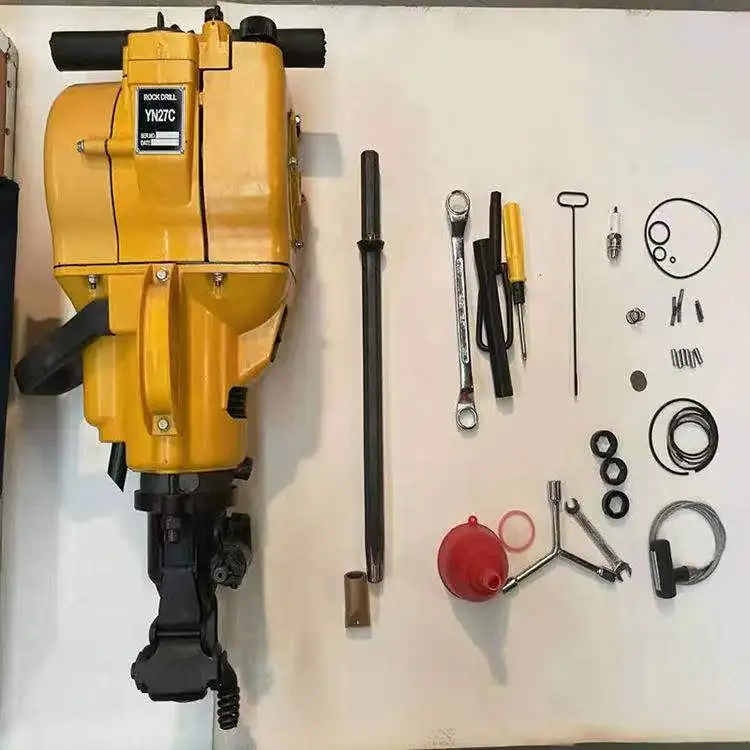 YN27C Full Hydraulic Small Technical Gasoline Rock Drill Handheld Drilling Jumbo Boomer With Drifter for Tunnel Rock Drill