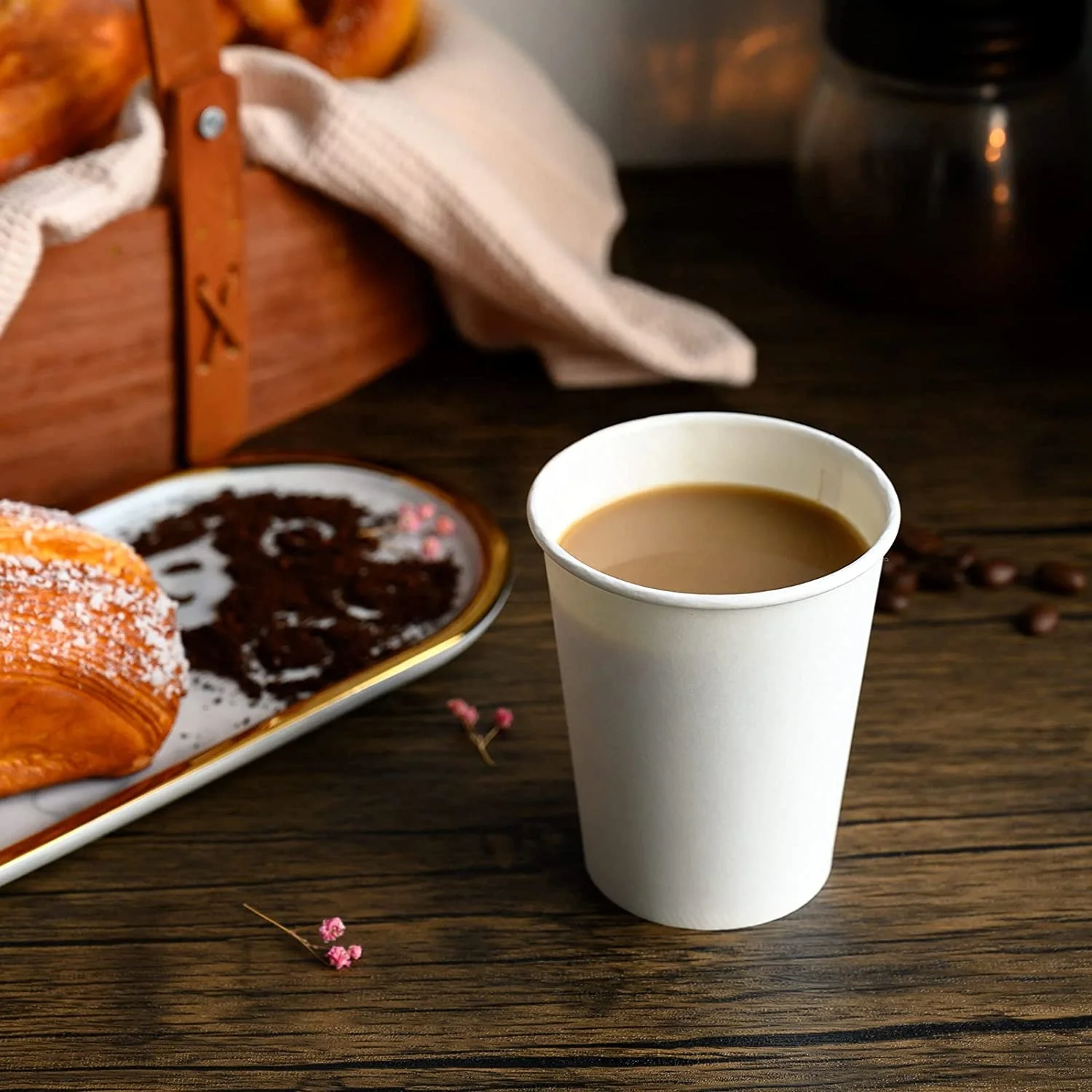 Recyclable Disposable Universal Custom Single Wall Paper Coffee Cups ...