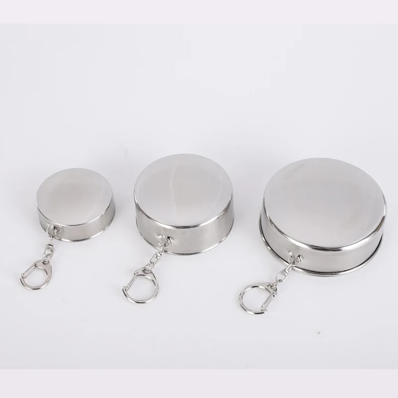 Eco-friendly Stainless Steel Folding Water Cups for Camping