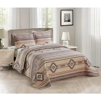 Rustic Southwest Quilted Western quilt Bedspread Bedding Set Tribal Native American Patterns