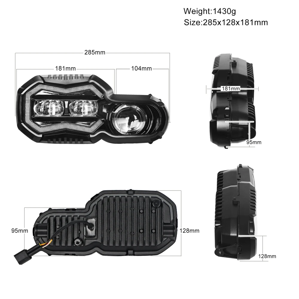 Cross-Border Export Applicable to F800Gs F700Gs F650Gs Bmw Motorcycle Headlights Bmw Modified Headlights