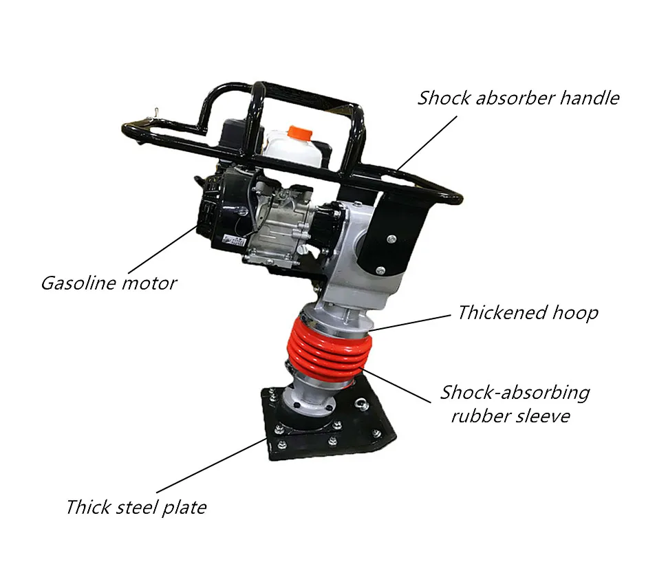 Высококачественный Ручной Ударный вибратор трамбовочный Электрический домкрат для прыжков с земли уплотнитель HCD 90